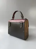Сумка кожаная с деревянными вставками